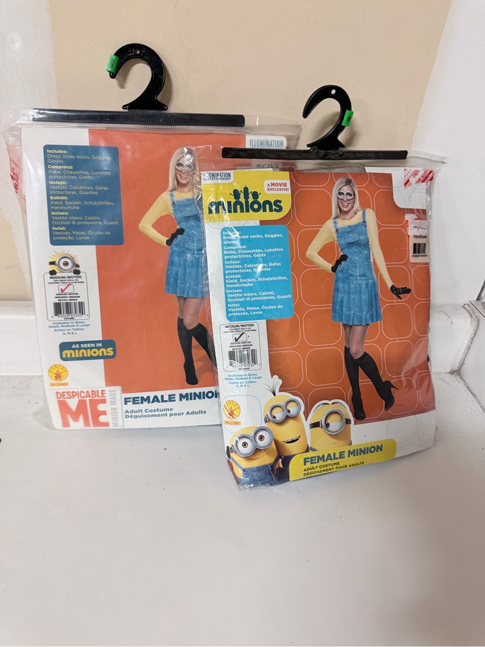 Lot of 2 Female Minion Costumes - Medium